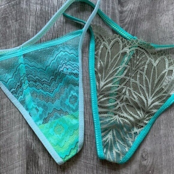 NEW Women’s 6 Pairs Lace G-String Thong Set XS/S - Picture 2 of 4